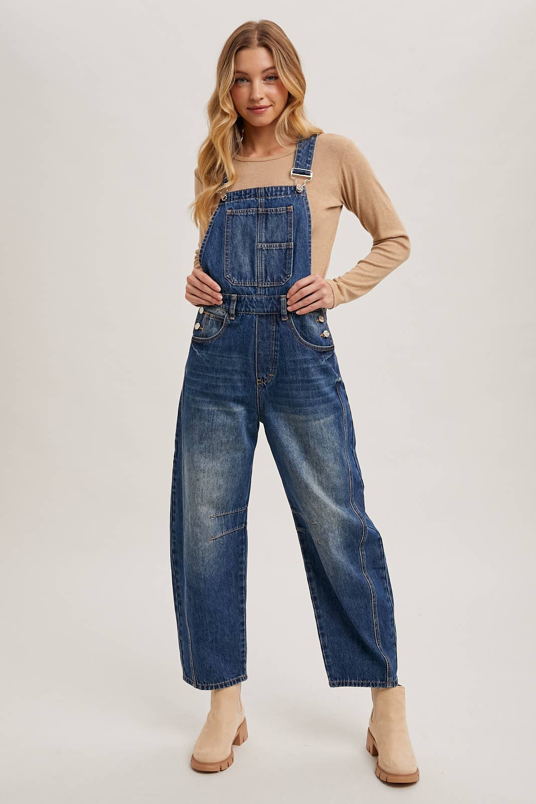 Dk Wash BARREL OVERALLS for wholesale on Faire