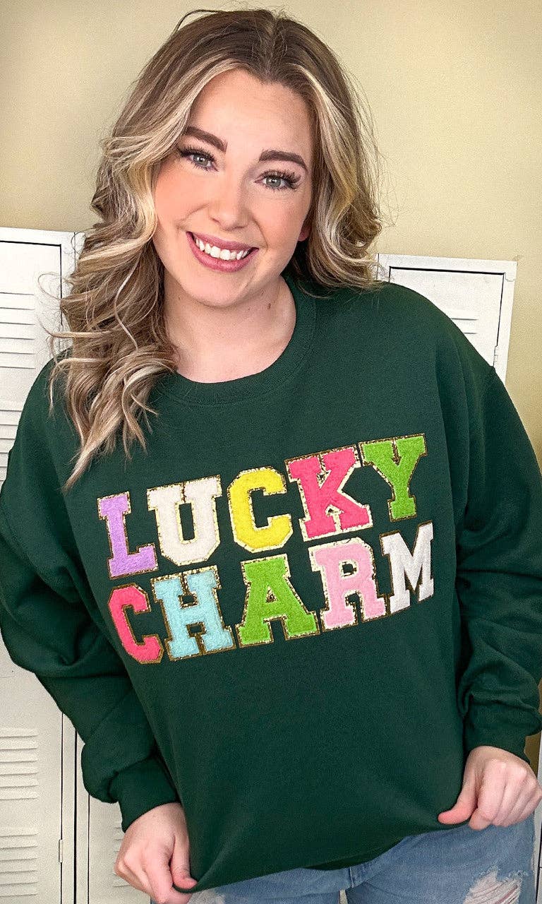 Sugar Stitch - Wholesale Sweatshirt - Women's - Ideal Chenille Lucky Charm Adult Sweatshirt1