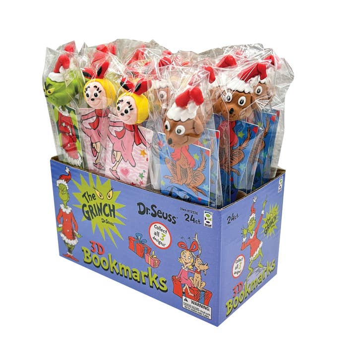 Geddes - Wholesale Bookmark - GRINCH 3D BOOKMARK 24/DSP