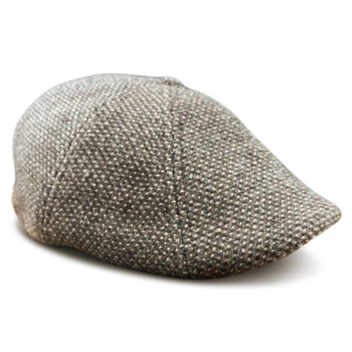 The Newsboy Boston Scally Cap - Grey/Brown for wholesale by Boston Scally