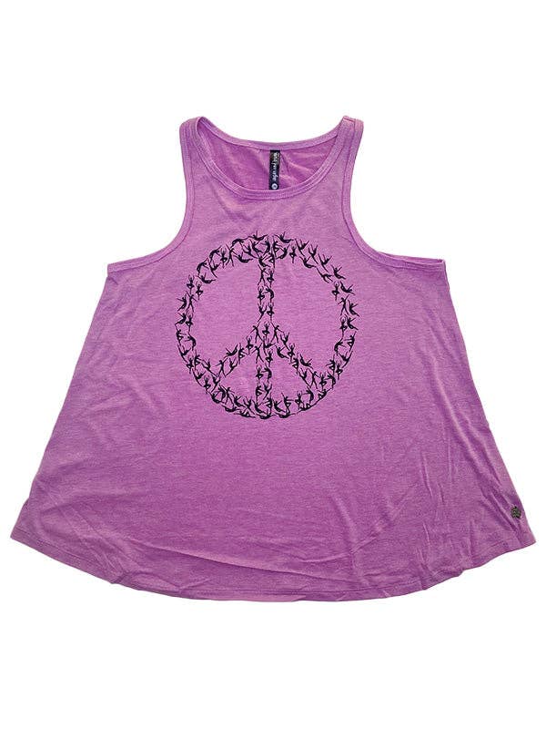 Peace Sign Everyday Tanktop, Violett für den Großhandel von Sugar And Bruno