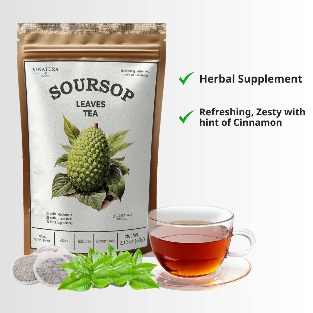 VINATURA SUPPLEMENTS - Wholesale Health/Detox Tea - Soursop Leaves Tea - Herbal Tea3