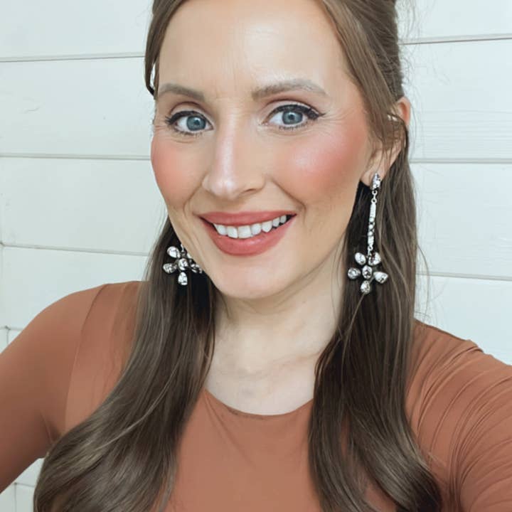 Krush Kandy - Wholesale Dangle Earrings - Soul Sister Flower Sterling Silver & Stone Earrings6