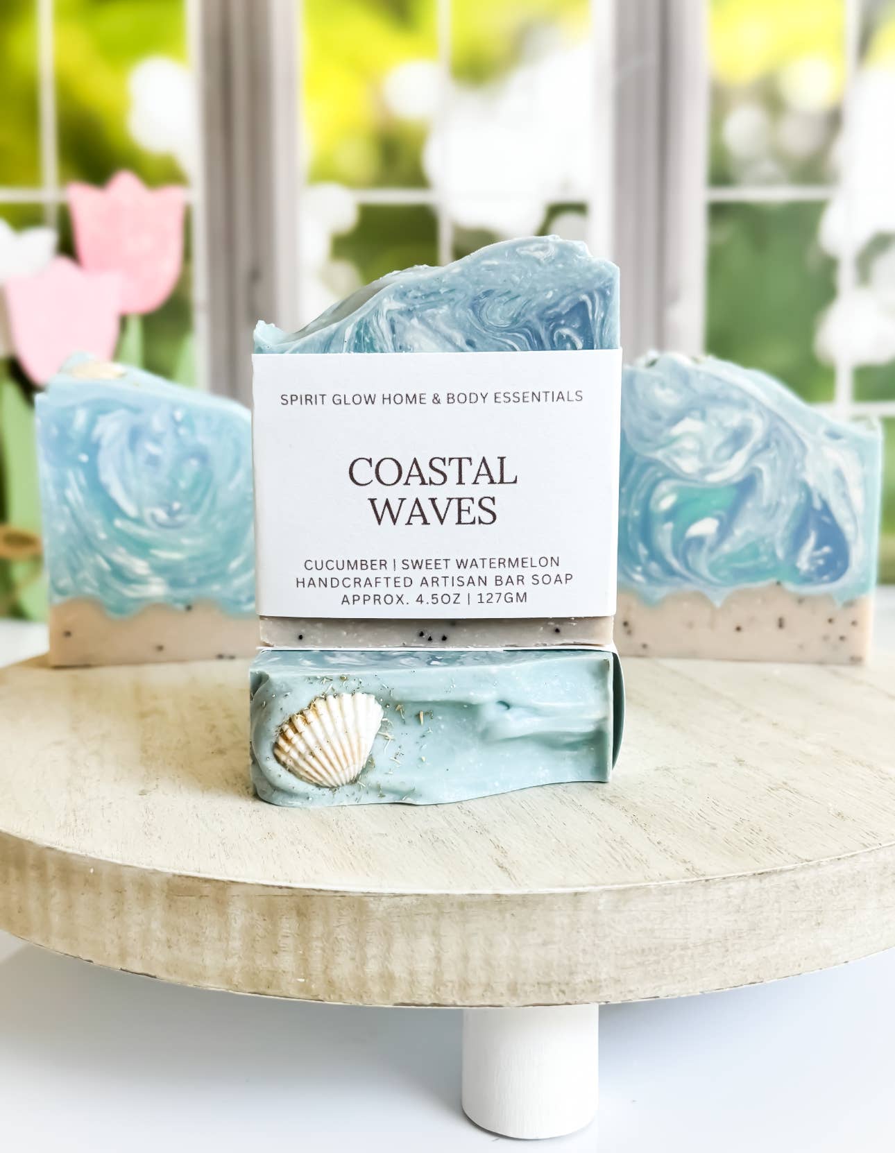 Spirit Glow Home & Body Essentials - Wholesale Bar Soap - *NEW* Coastal Waves - Handcrafted Artisan Soap Bar