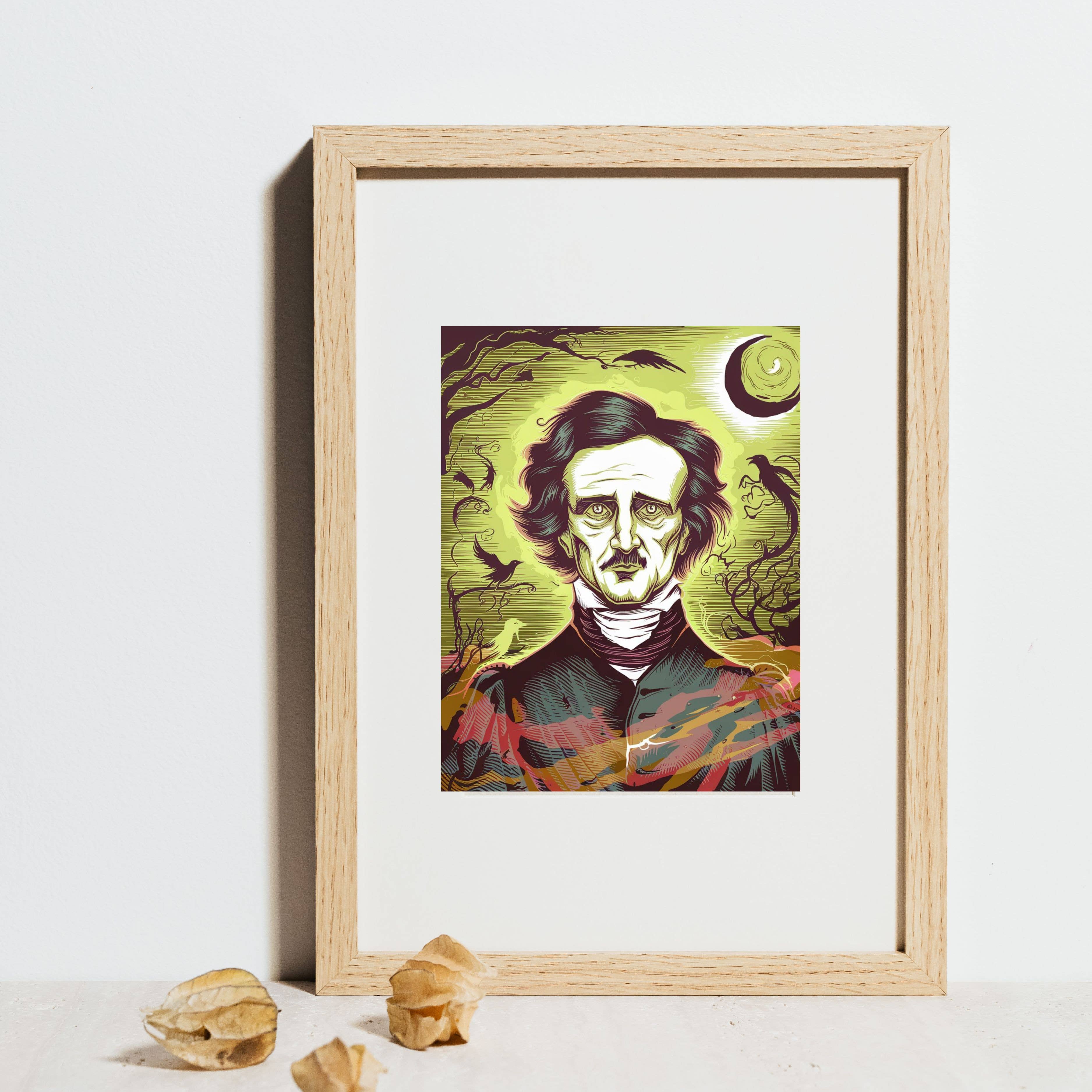 Magnifique Hearts - Wholesale Art Print - Famous Author Series: Edgar Allan Poe – Cardstock Prints  1
