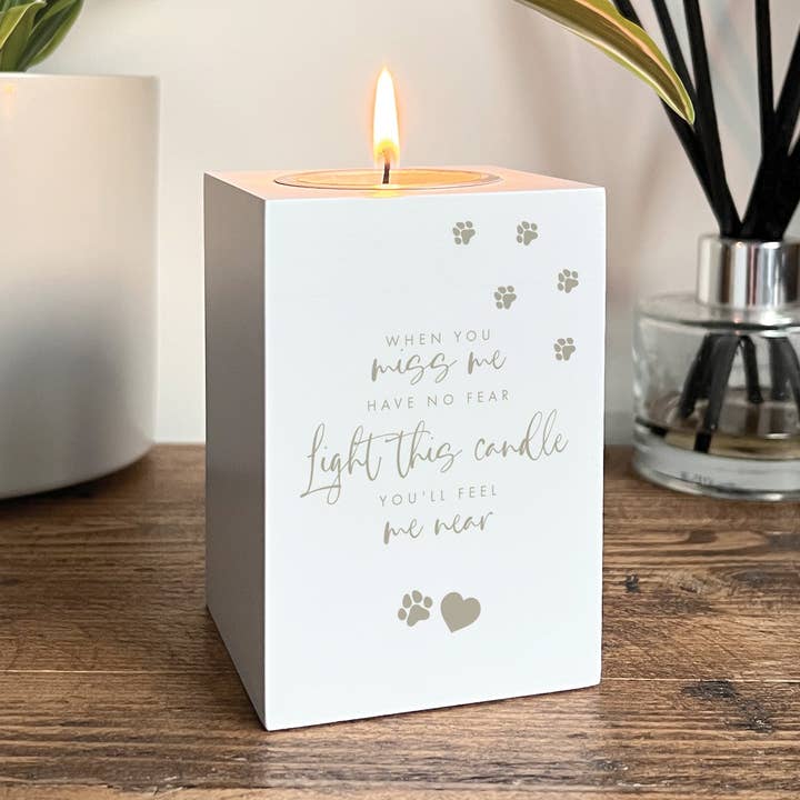 Pet Memorial Tea Light Holder for wholesale by The Lovely Gift Group
