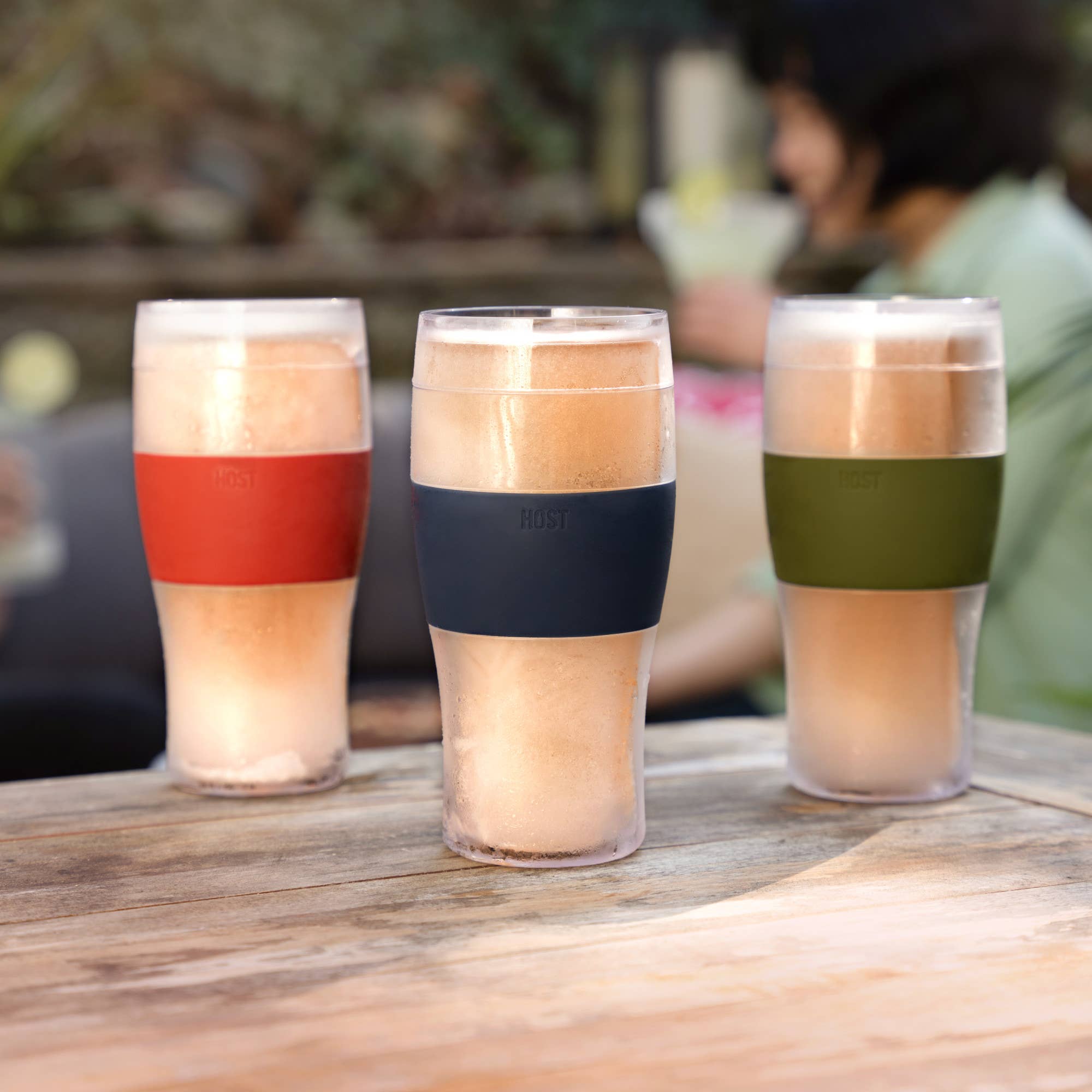 Assorted Beer FREEZE Cooling Cup in Collegiate Colors CDU 9ct for wholesale on Faire2