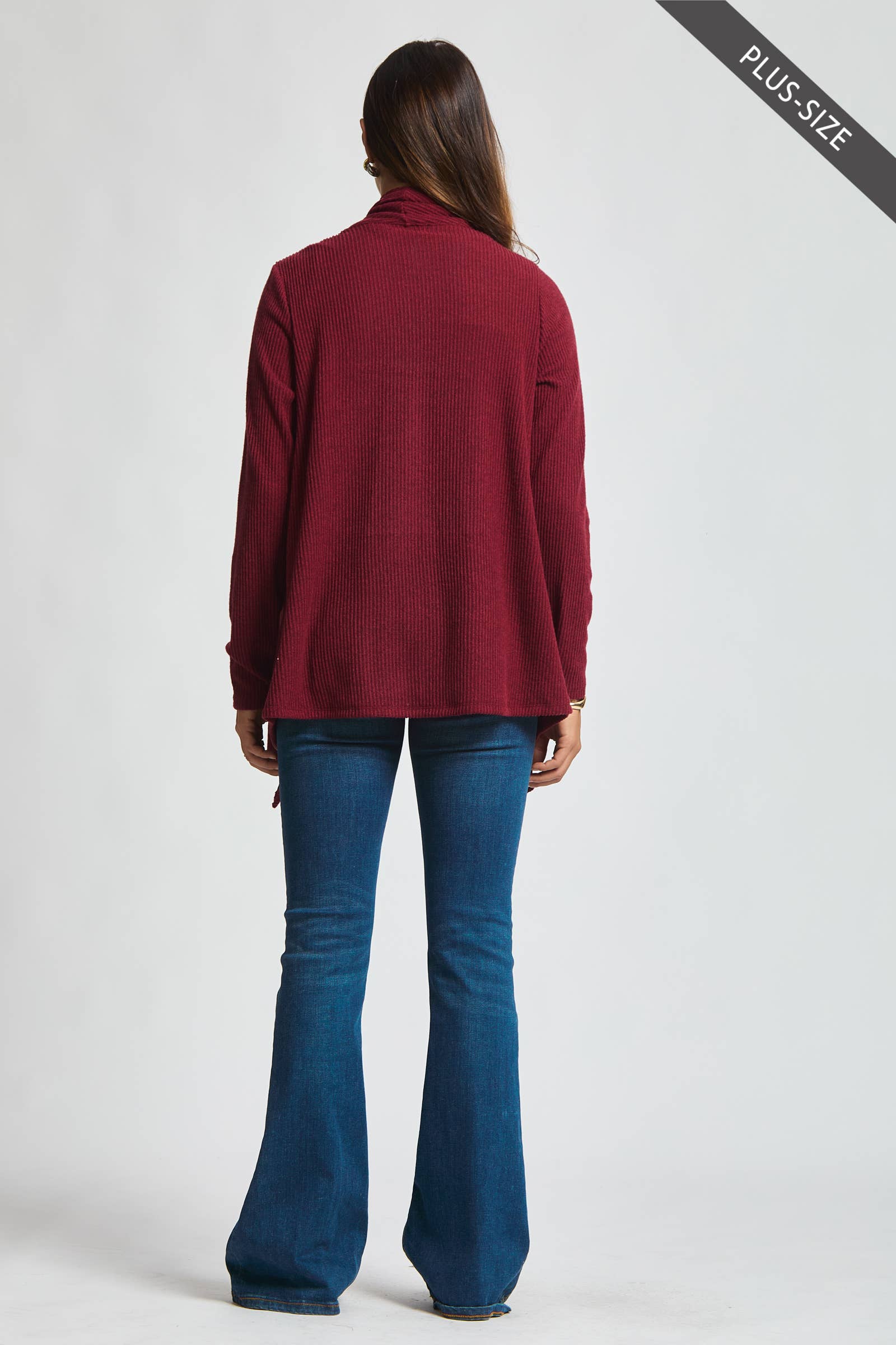 Dear Scarlett - Wholesale Tunic - Women's - PLUS SIZE Wrap Top w/ Button Front3