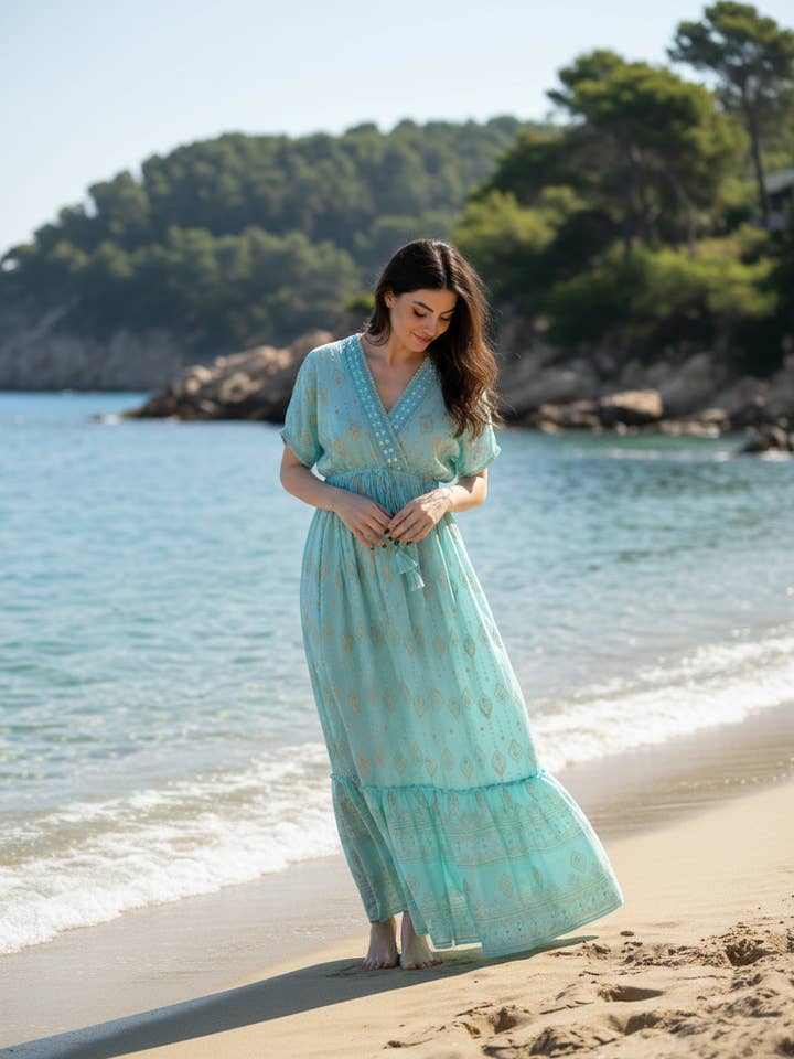 JURKEN ORIANA AQUAMARIJN voor wholesale door Lula Natura