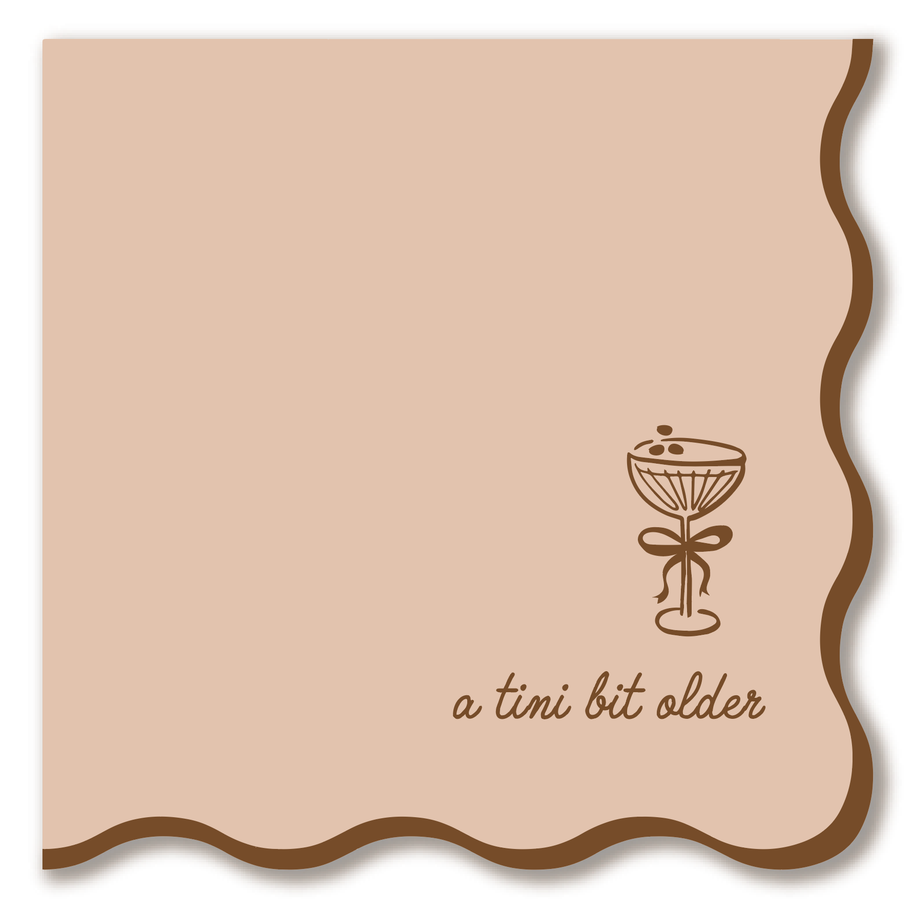 Harlow & Grey - Wholesale Disposable Napkin - Tini Bit Older - Espresso Martini - Cocktail Napkins0