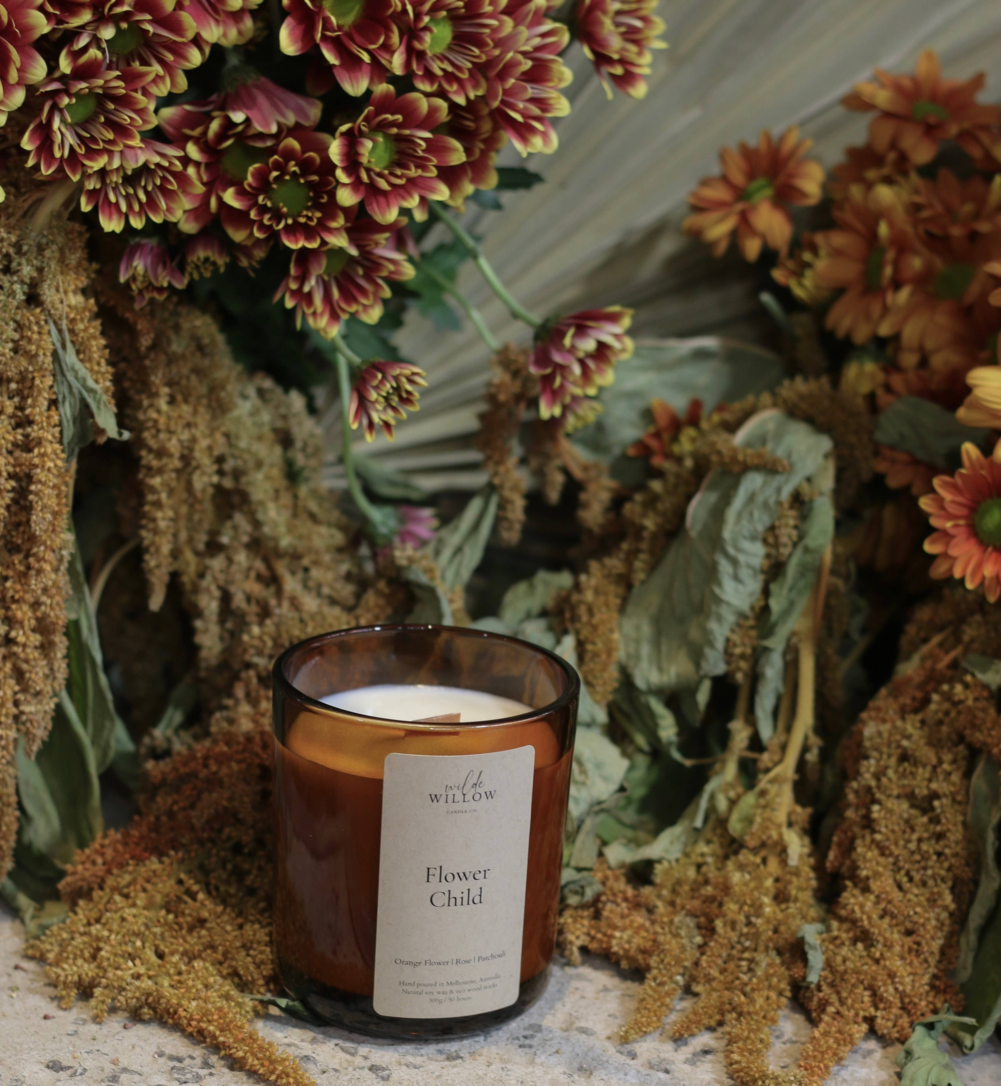Wilde Willow Candle Co - Wholesale Jar/Filled Candle - Flower Child1