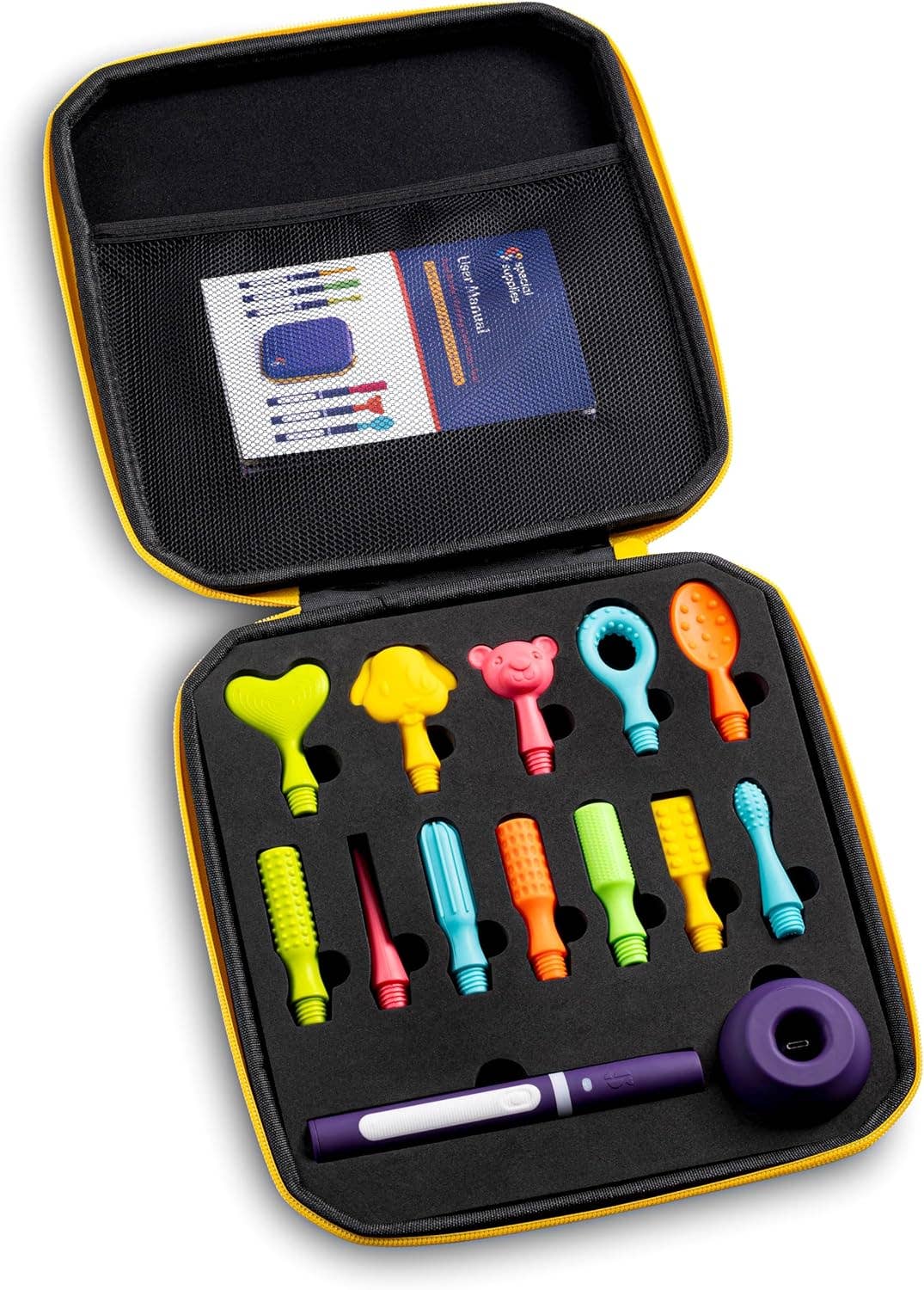 Special Supplies - Wholesale Oral Care Set - BUZZ BUDDY™ Rechargeable Oral Stimulation Kit (12 Tips Included)8