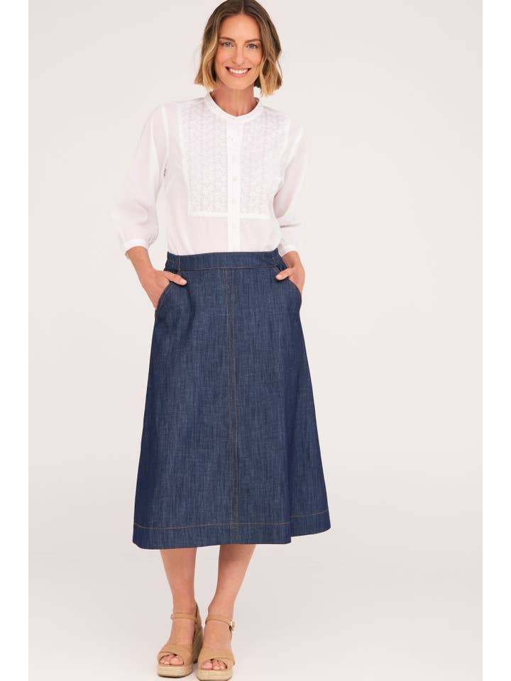ella & sunday - Wholesale Skirt – Women’s - Cyndi Skirt Denim3