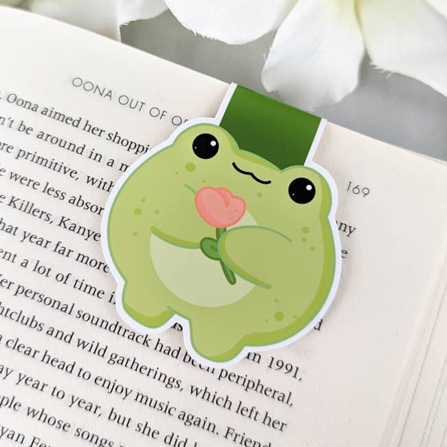 Aphrodite Bookclub - Wholesale Bookmark - Magnetic Bookmark - Frog bookmark - Cute frog bookmark