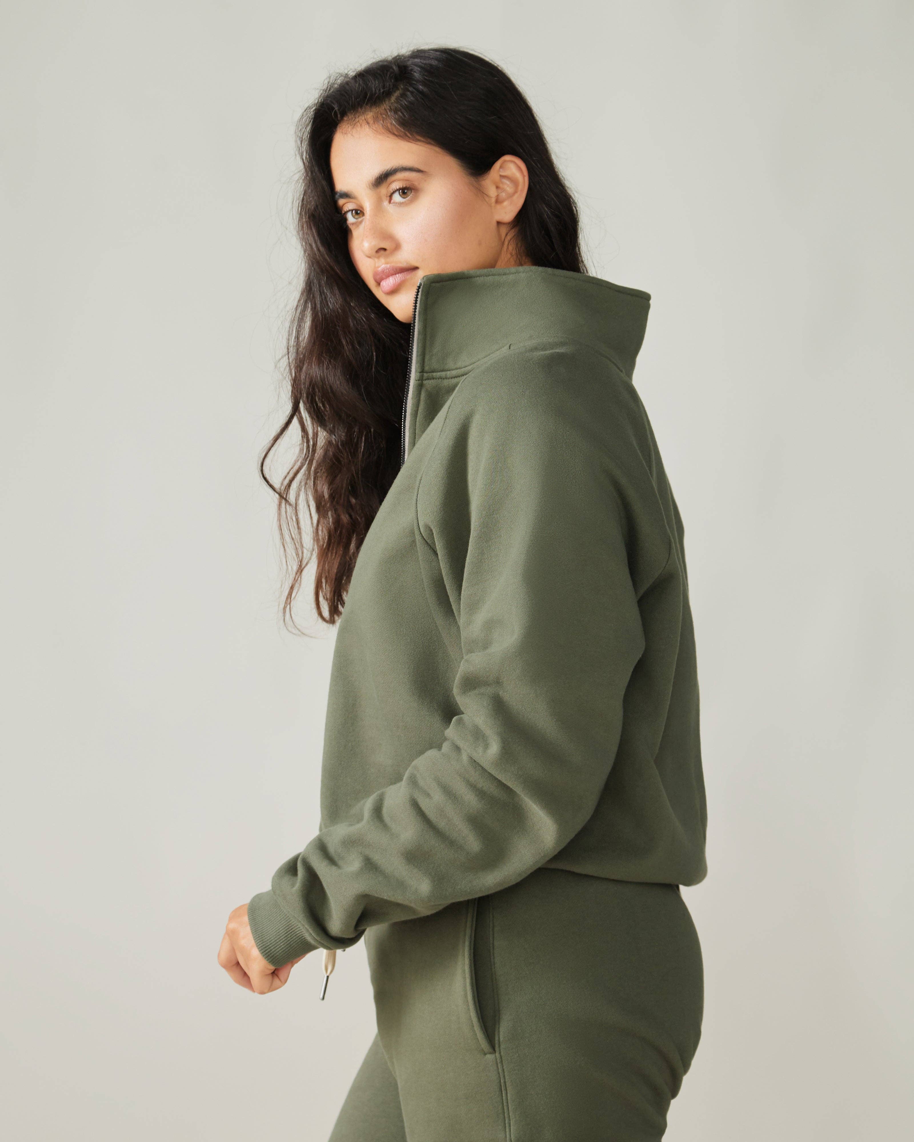 Wayfarer sweatshirt - Moss for wholesale on Faire8