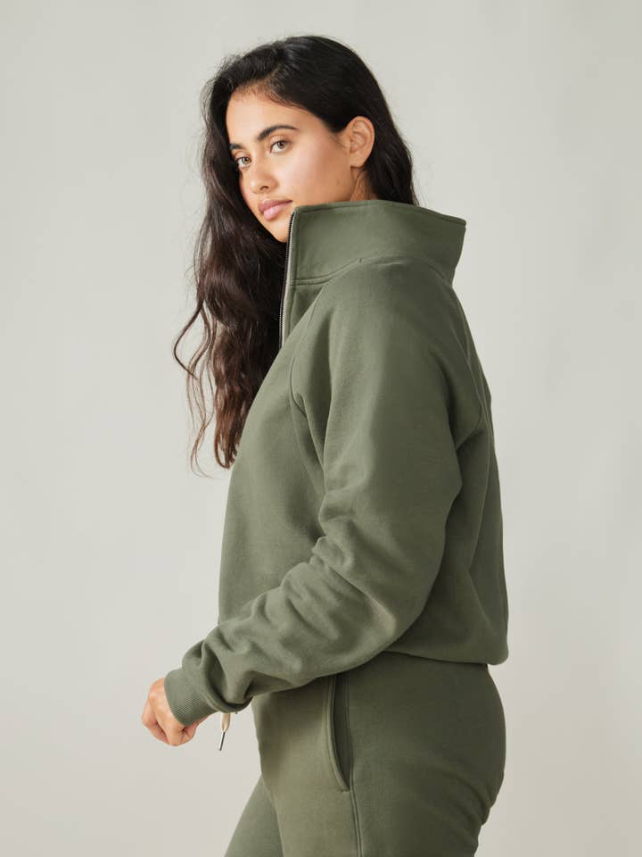 Wayfarer sweatshirt - Moss for wholesale on Faire8