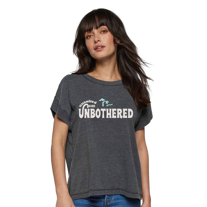Unsalted & Unbothered – Great Lakes Crop T-Shirt for wholesale by Ales to Trails