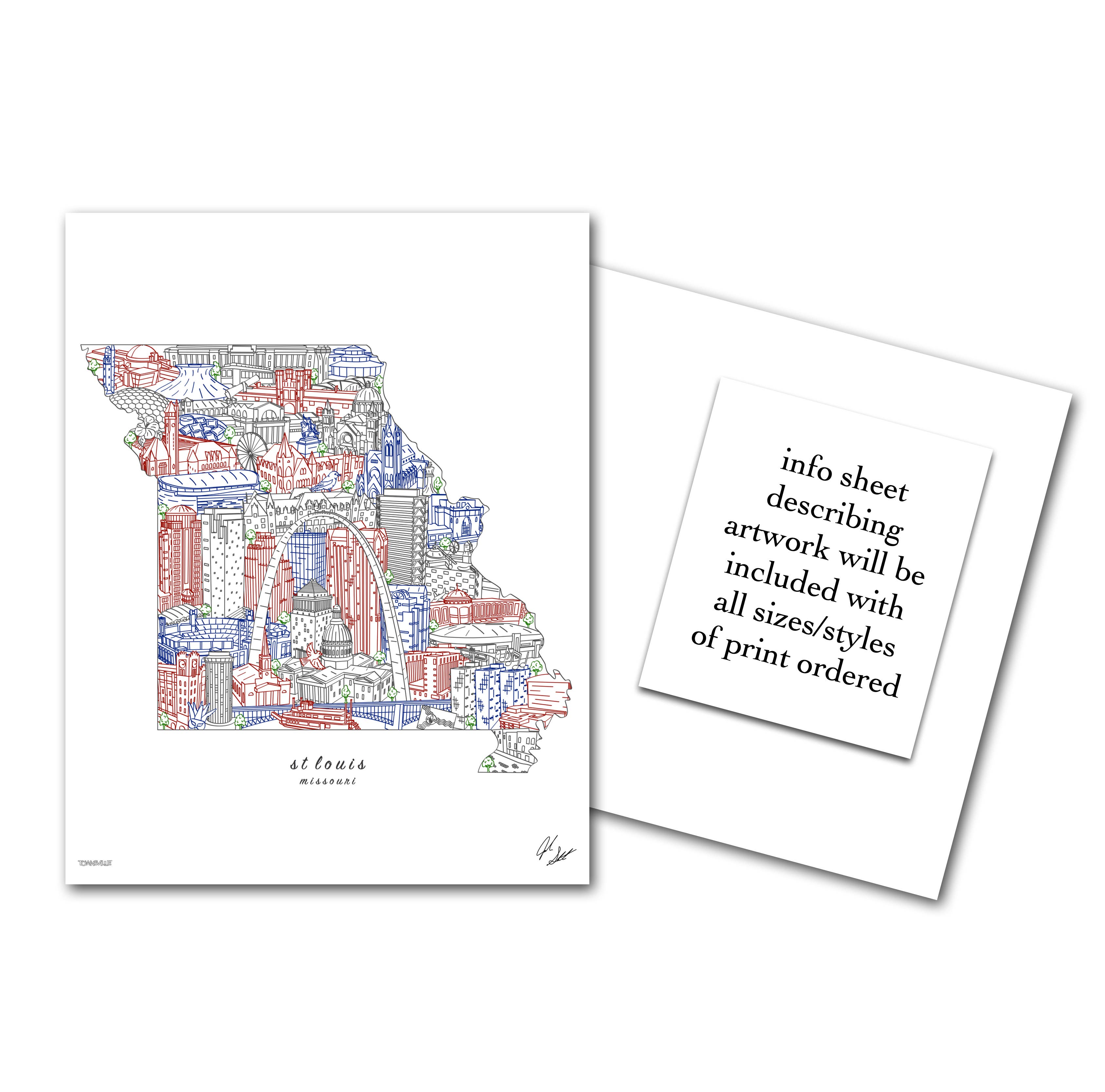 Townsville Art - Vendita all'ingrosso Stampa artistica - Decorazione murale St. Louis Missouri7