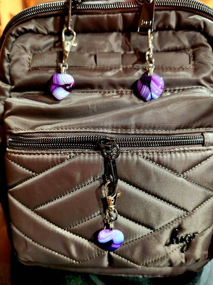 Charme com zíper por atacado de PUM STONE CREATIONS