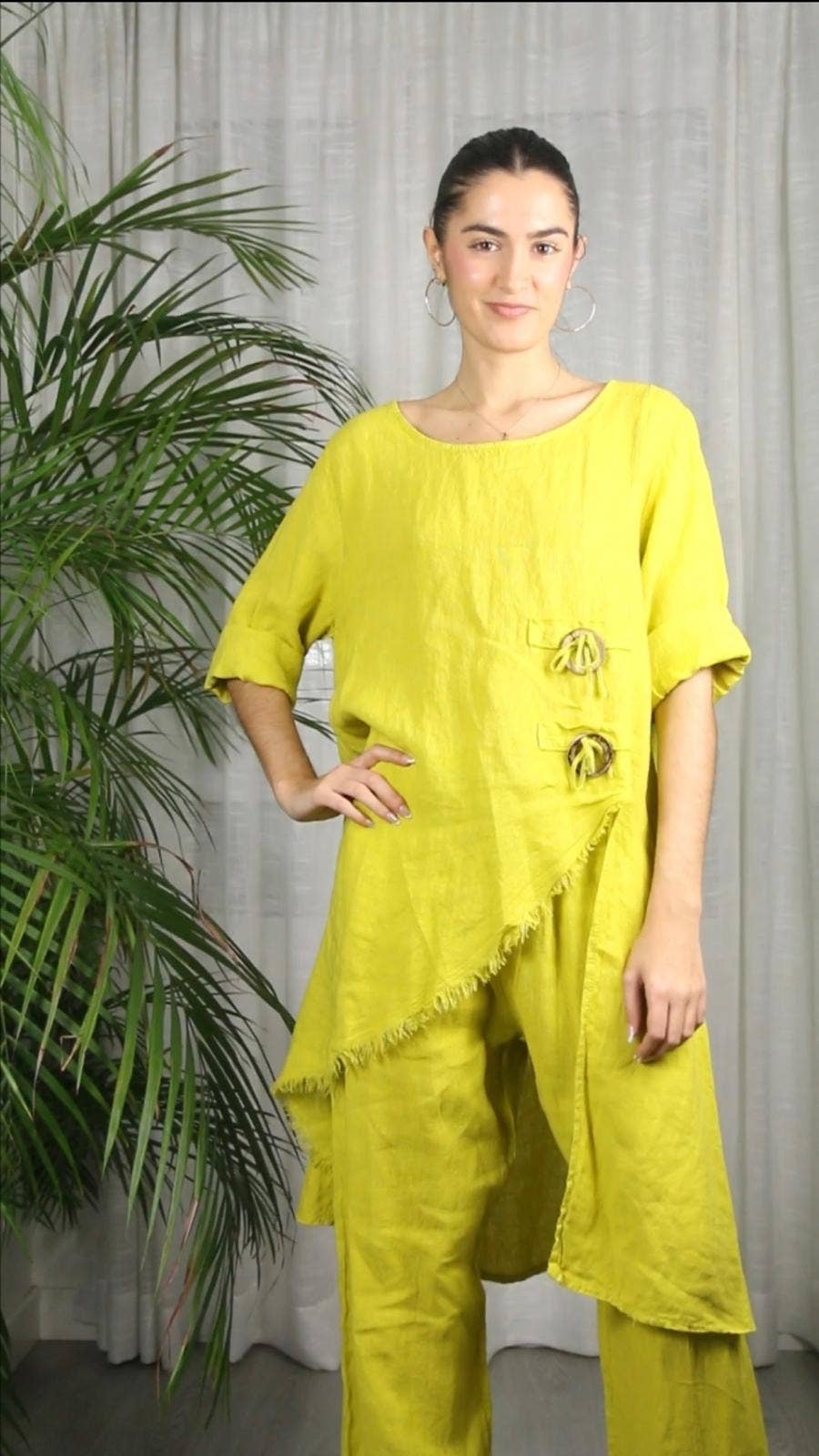 Linen & More - Wholesale Top & Pant Set (NOT Loungewear) - Women's - REF 17351 100% LINEN SET8