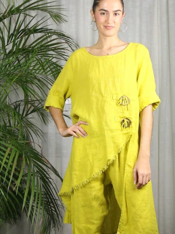 Linen & More - Wholesale Top & Pant Set (NOT Loungewear) - Women's - REF 17351 100% LINEN SET8