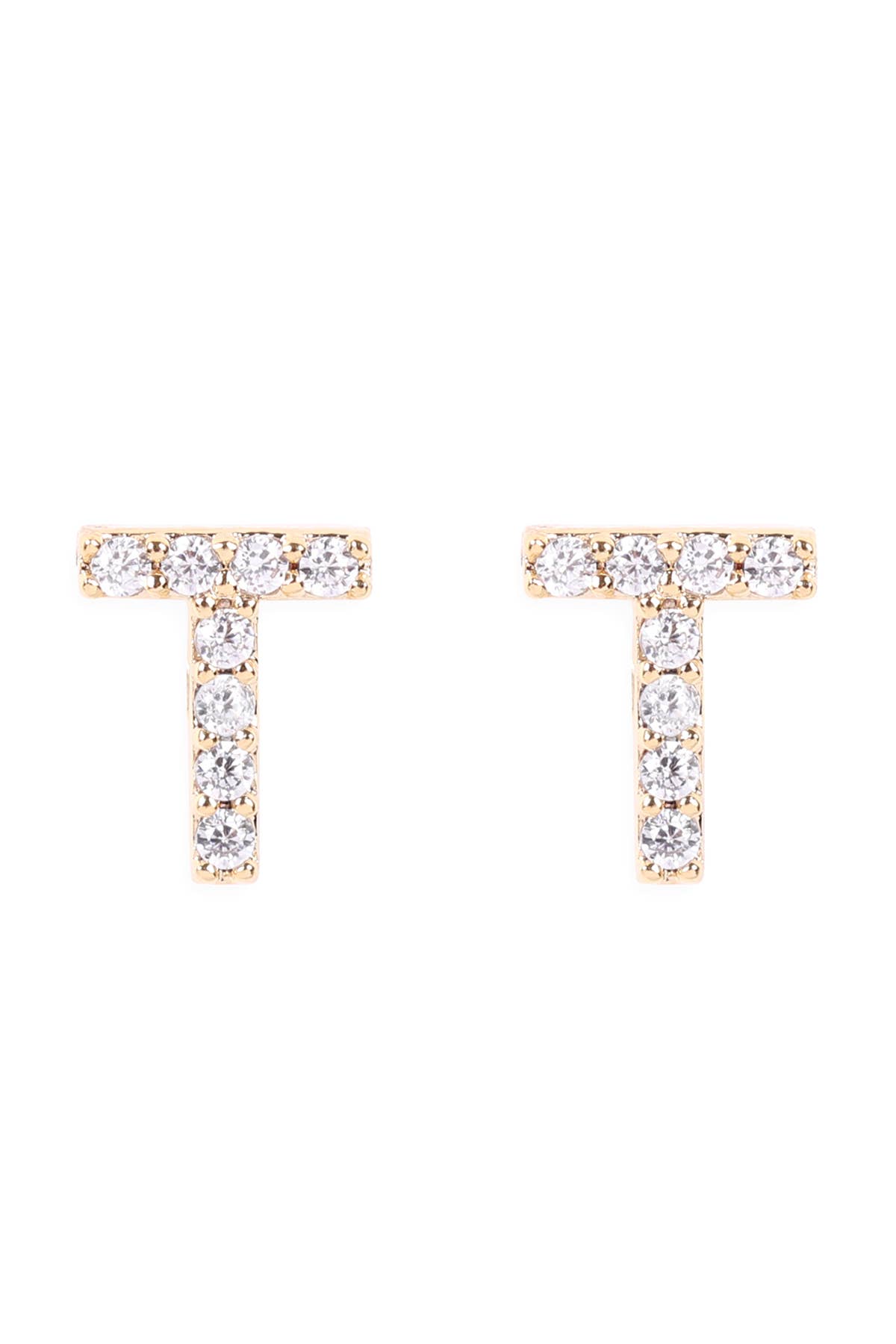 MYS Wholesale Inc - Wholesale Stud/Post Earrings - Cubic Zirconia Initial Earrings33