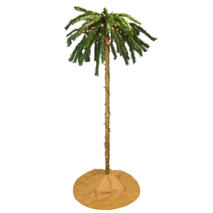 50% Off Sale! - 7 Foot Tall Pre-lit Palm Tree Christmas Tree with Sand Colored Skirt & 100 White LED Lights and other Purchase Wholesale 12 artificial christmas trees. Free Returns & Net 60 Terms on Faire trending on Faire.