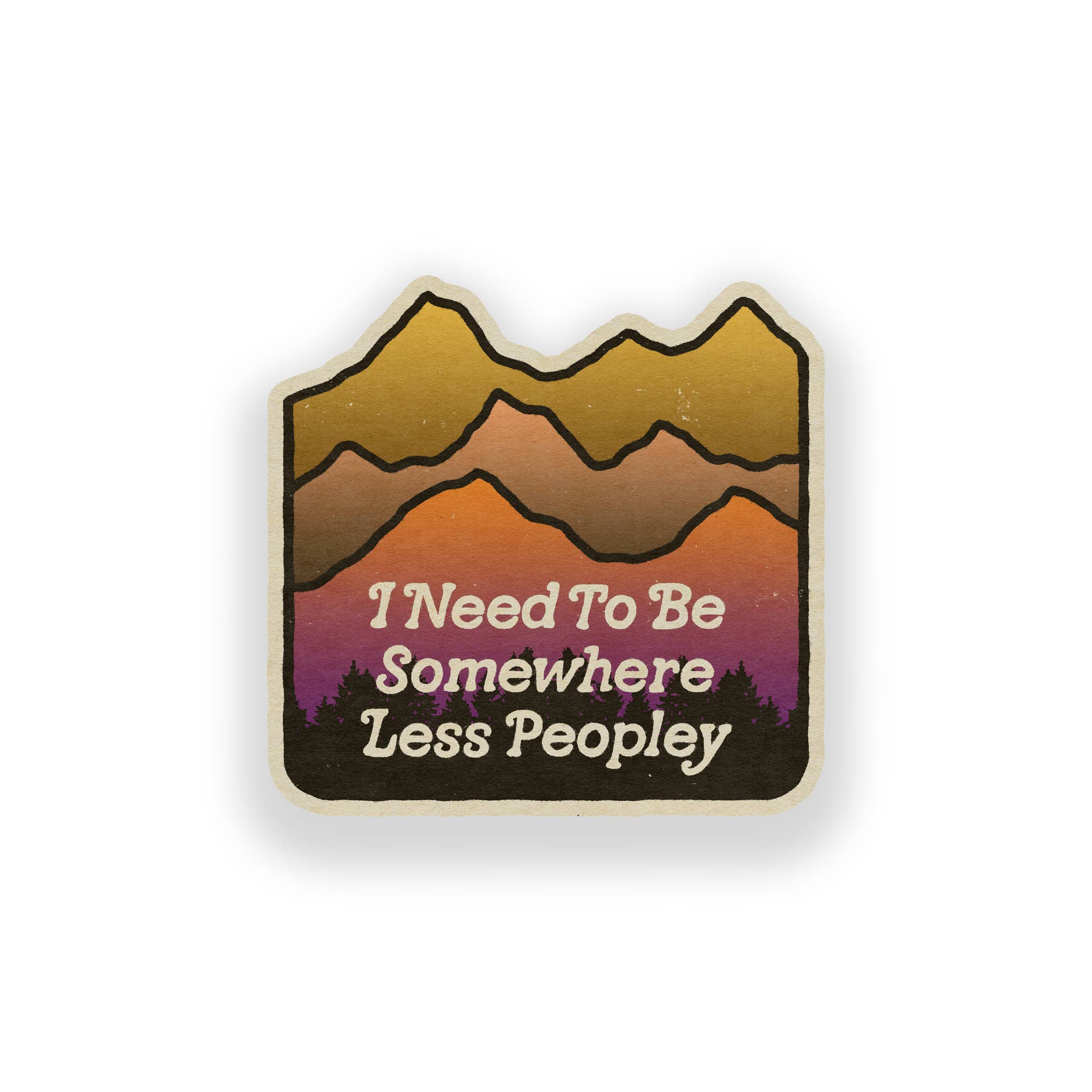 SheeleyCo - Wholesale Sticker - I Need To Be Somewhere Less Peopley Vinyl Sticker1