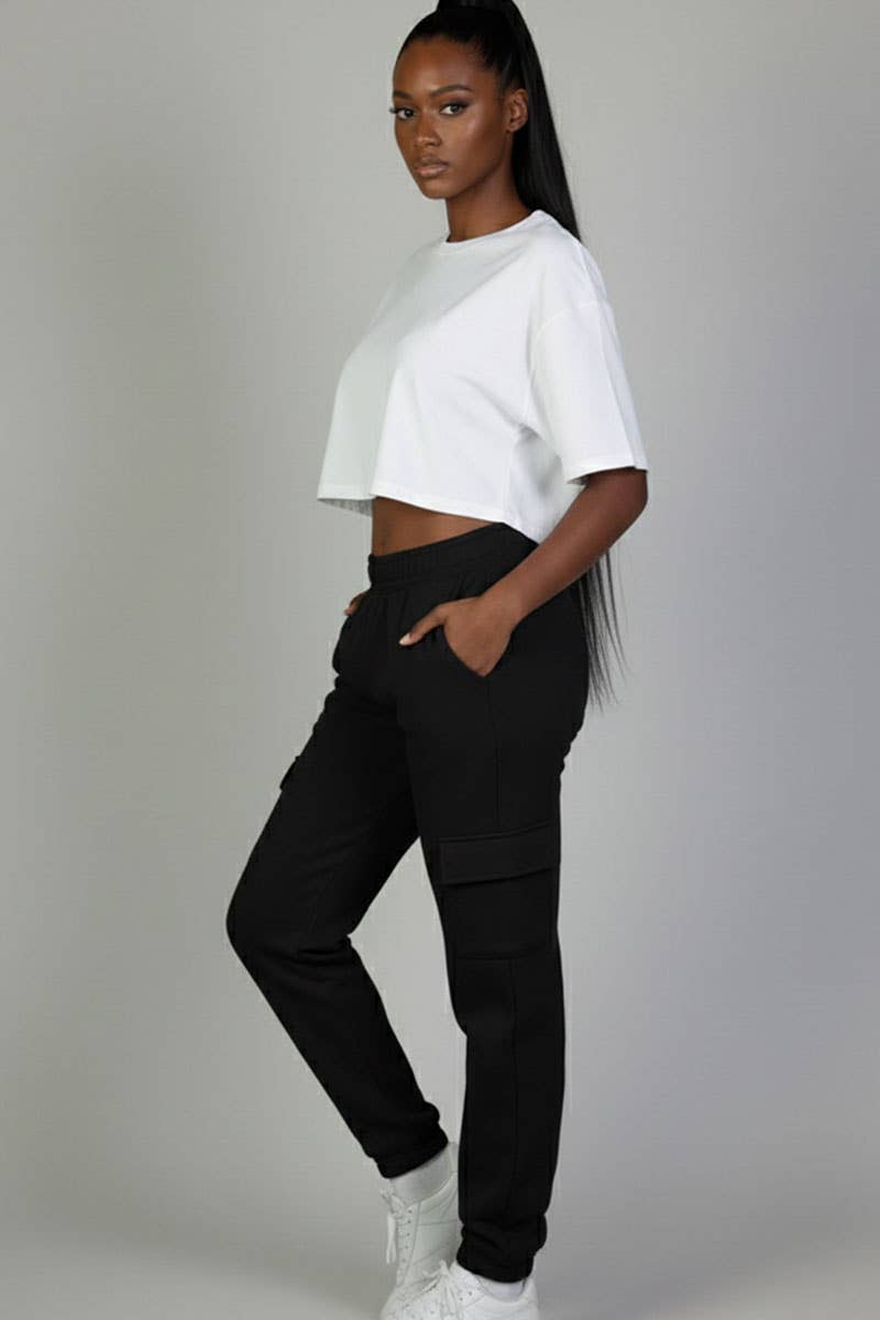 CAPELLA APPAREL - Wholesale Athletic Sweatpants/Joggers - Women's - Side Pocket Drawstring Waist Sweatpants1