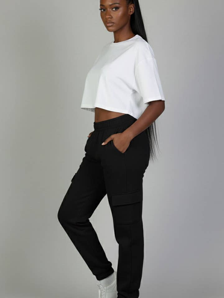 CAPELLA APPAREL - Wholesale Athletic Sweatpants/Joggers - Women's - Side Pocket Drawstring Waist Sweatpants1