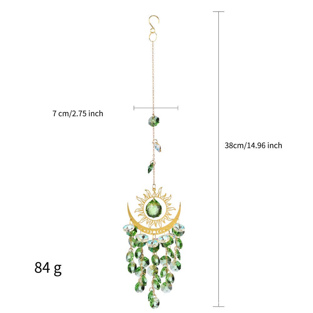 Dipped Shop - Wholesale Suncatcher - Sun Moon Colorful Crystal Hangings DP25A9123