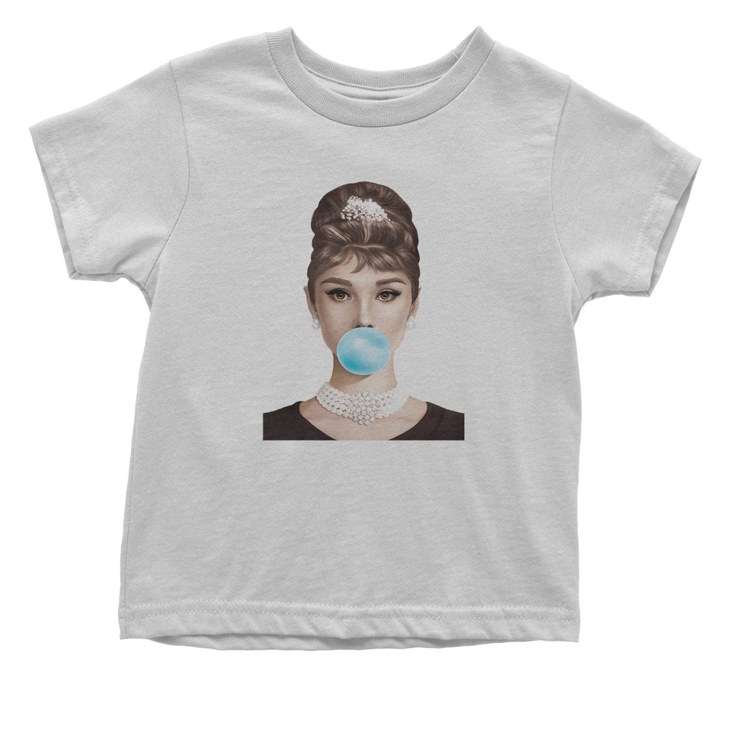 Expression Tees - Vente Body (sans pieds) – bébé - Barboteuse une pièce et t-shirt pour tout-petit Audrey Hepburn Chewing Bubble Gum American Icone10