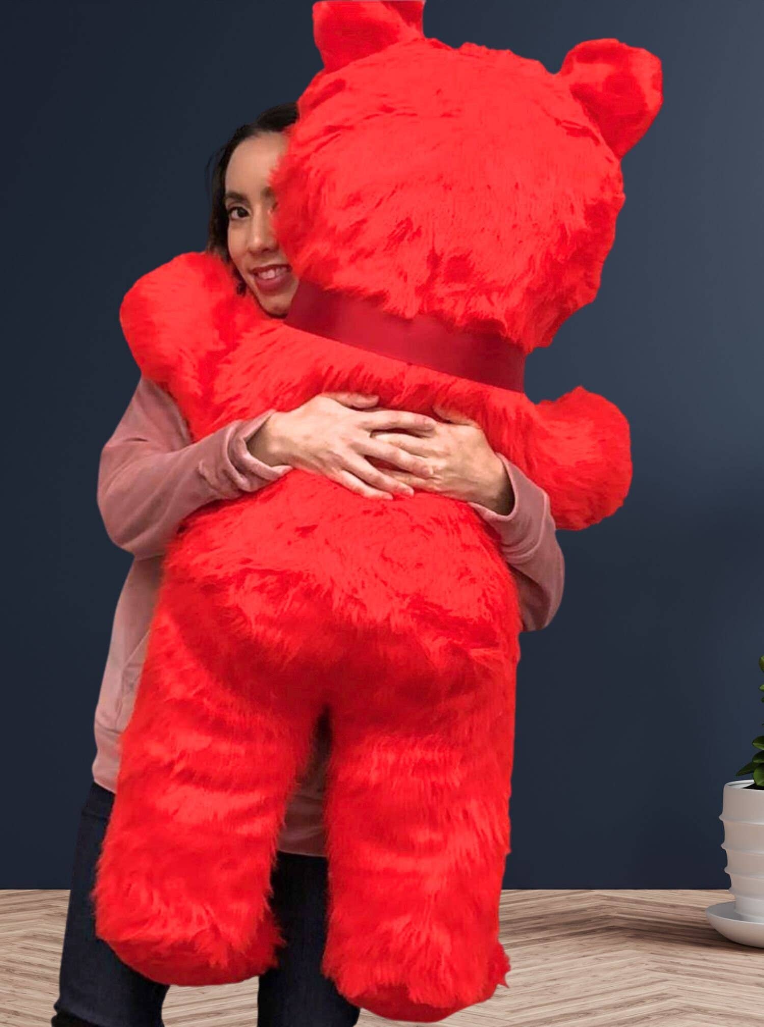 Big Plush - Vente Peluche – enfant et bébé - Ours en peluche géant rouge pour la Saint-Valentin 46 pouces3