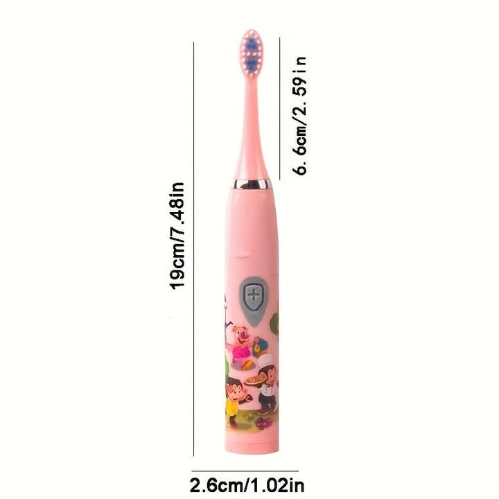 Modpopdeco – wholesale Toothbrush – Travel Friendly Oral Care Kit Electric Toothbrush with 4 Replacement Heads Model E602 Compact and Portable Design2