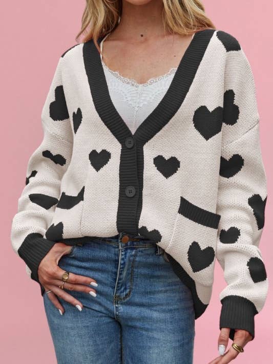 Cardigan Cœur 2026 pour la vente par Miss Sparkling