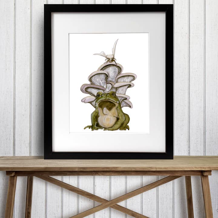 ”Groda Trifecta” Akvarellmålning: Konsttryck för wholesale av PinkPolish Design