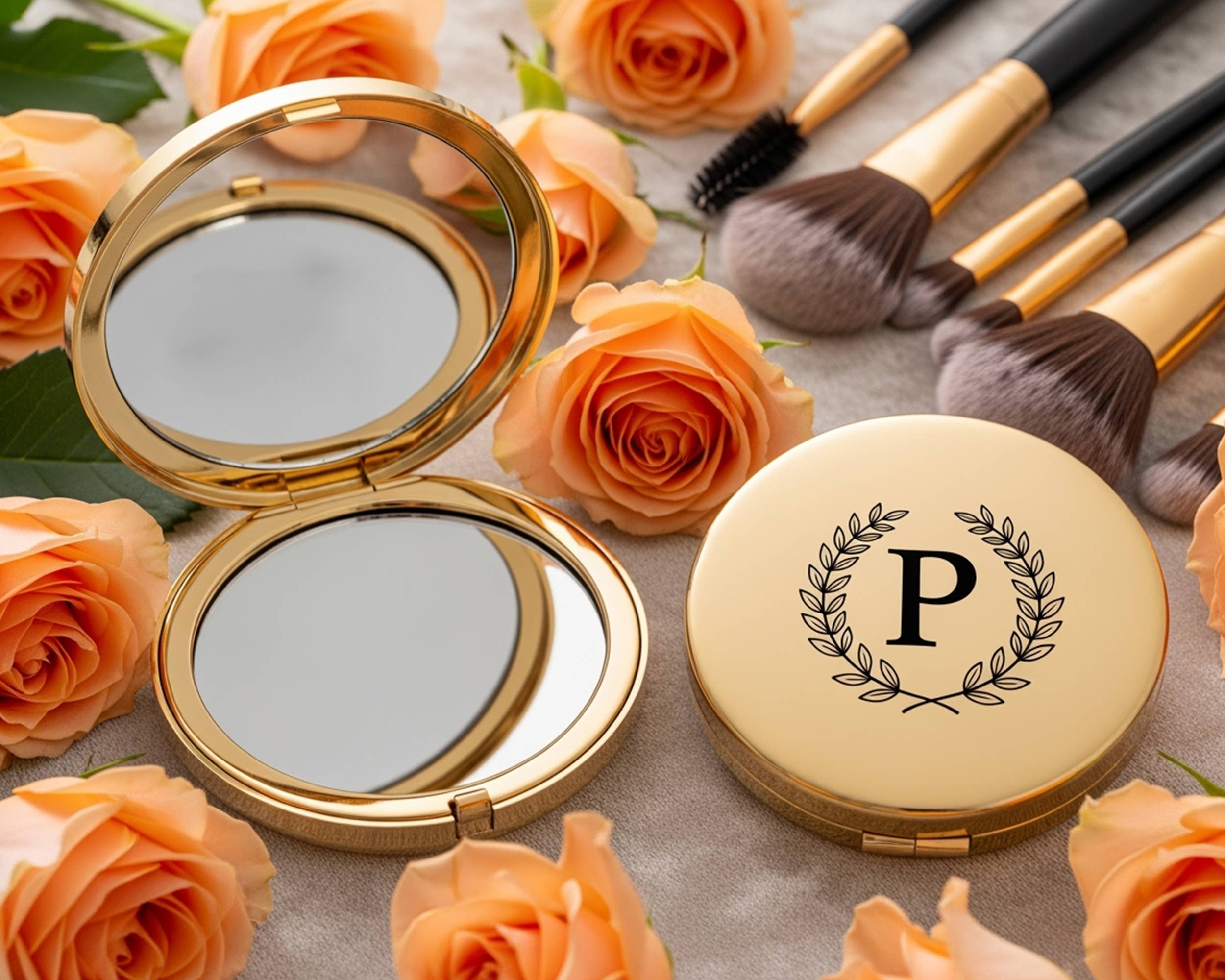 The Blissful - Wholesale Compact Mirror - Bridesmaid Pocket Mirror Bridesmaid Gifts Wedding Gifts2