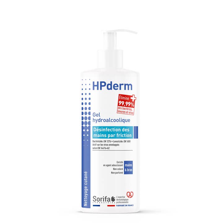 Laboratoire de l'Homme de Fer - SORIFA - Wholesale Hand Sanitizer - HPderm - Hydroalcoholic gel - 500 ml