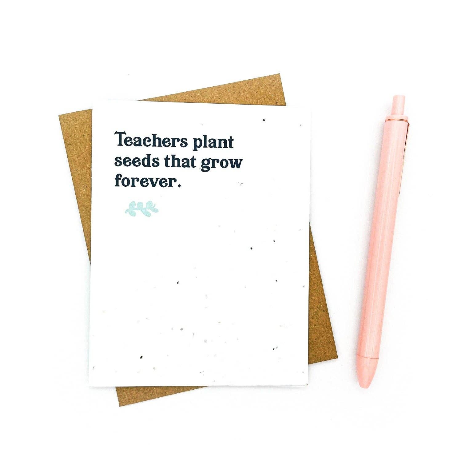 Cato & Company - Vendita all'ingrosso Biglietti di ringraziamento - Biglietto per insegnanti con semi che crescono per sempre3