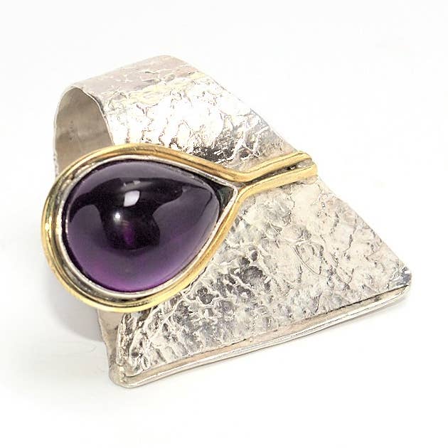 Amethyststenring for engroshandel hos Dora kapousouzi Jewellery