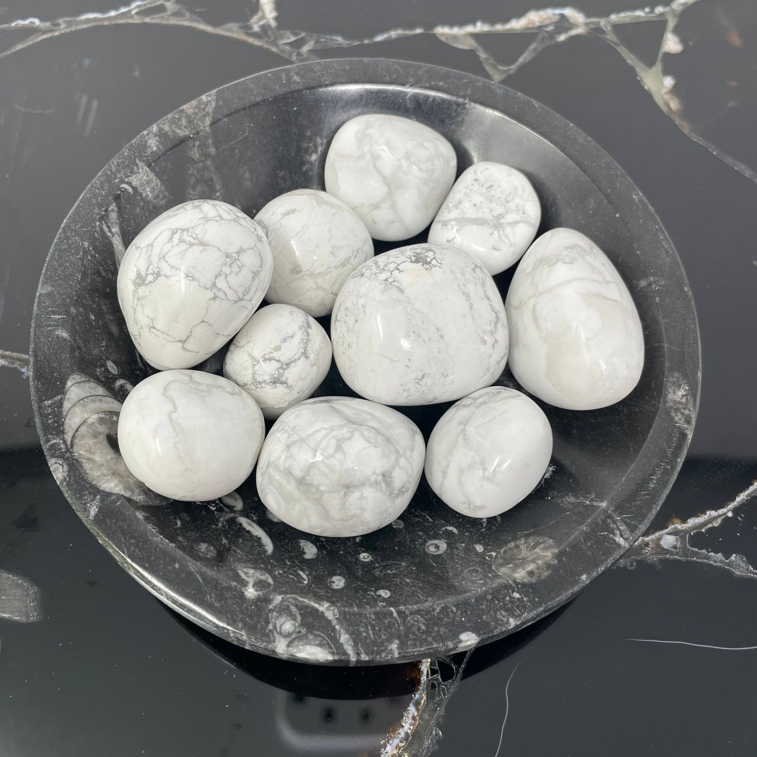 The Crystal Tabby - Wholesale Spiritual Stone/Crystal - Howlite Tumbles - 1/2lb Bag0