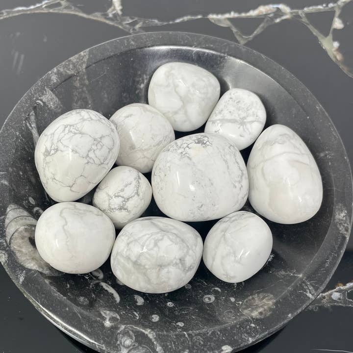 The Crystal Tabby - Wholesale Spiritual Stone/Crystal - Howlite Tumbles - 1/2lb Bag0