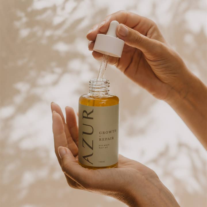 Azur Natural Bodycare BV - Wholesale Hair Oil - GROWTH & REPAIR Pre-wash Hair Serum | 100% Natural 6