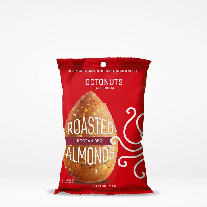Koreaanse BBQ Geroosterde Amandelen (1oz) voor wholesale door Octonuts California
