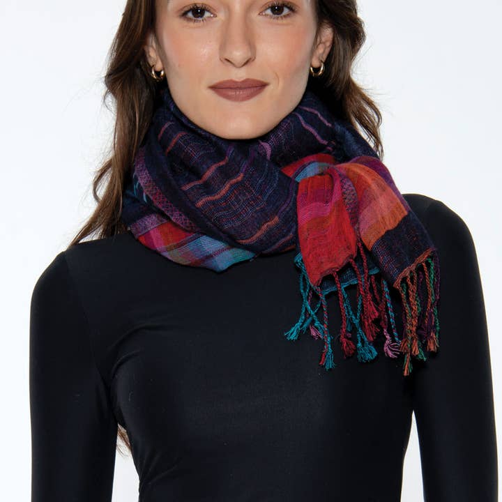 Sevya Handmade - Wholesale Wrap - Women's - Kalya Wool & Cotton Shawl10