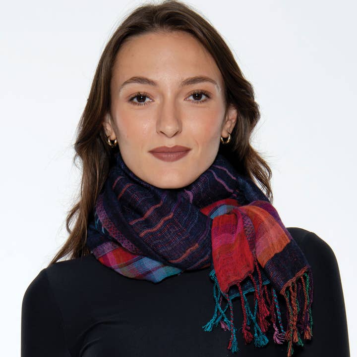 Sevya Handmade - Wholesale Wrap - Women's - Kalya Wool & Cotton Shawl18