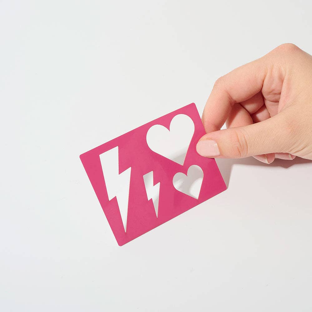 SI SI LA PAILLETTE – Großhandel Körper-Glitzer/-Schimmer – Schablonen-Set5