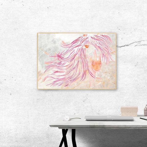 Art: Marble - Sunset Mare | Stampa artistica, Wall Art, Cavallo, Equino per la vendita all'ingrosso da parte di Deckled Edge Ltd