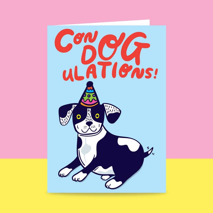 Con DOG ulations! - Congratulations Card for wholesale by Able And Game