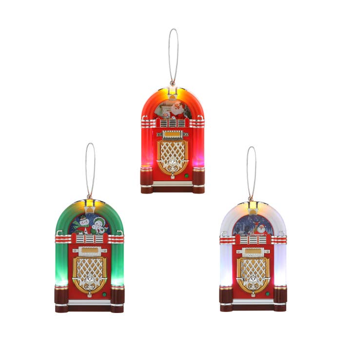 Assortiment de décorations musicales vintage pour juke-box pour la vente par Mr. Christmas